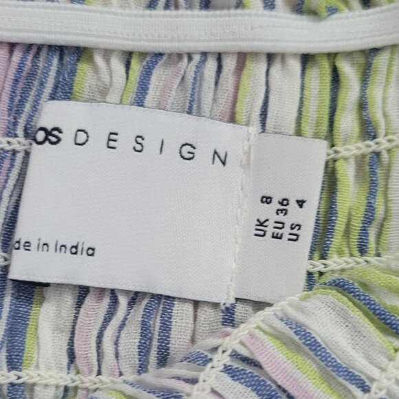 ASOS off the shoulder top with shirring - Picture 3 of 4